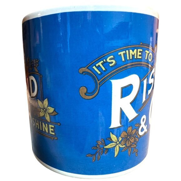 TRIXIE & MILO "Rise and Grind Sunshine" Ceramic Mug Coffee Cup 3.5" x 3.5" - Picture 4 of 11